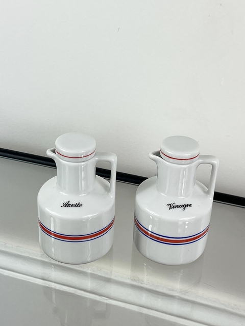 par de galheteiros porcelana