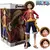 One piece anime figure, 28cm, uma peça, sorriso, rosto, luffy, rosto, boneca, estatueta de ação, modelo, brinquedos kits