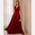 Vestido longo de festa no tecido cetim - comprar online