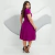 Vestido com saia prissada com babadinho frontal acompanha cinto - comprar online