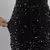 Sexy split sem mangas estiramento brilho pavimento comprimento vestido de festa na internet