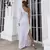 vestido de festa azul claro para mulheres, um ombro, manga comprida, bab - comprar online