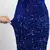 Sexy split sem mangas estiramento brilho pavimento comprimento vestido de festa - Bia Modas | Vestidos Casuais e de Festa com Estilo e Elegância