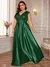 Plus size luxo ouro cetim com decote em v vestido de noite feminino lantejoulas - Bia Modas | Vestidos Casuais e de Festa com Estilo e Elegância