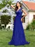 Luxo profundo decote em v chiffon azul real vestidos de noite feminino elegante - Bia Modas | Vestidos Casuais e de Festa com Estilo e Elegância