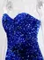 Sexy split sem mangas estiramento brilho pavimento comprimento vestido de festa - comprar online