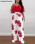 Macacão de perna larga feminino, gola baixa, ombro a ombro, cintura alta, estam - Bia Modas | Vestidos Casuais e de Festa com Estilo e Elegância