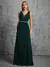Vestido de festa ombro profundo decote em v prata lantejoulas cinto plissado chiffon fenda - Bia Modas | Vestidos Casuais e de Festa com Estilo e Elegância