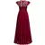 Vestido de casamento feminino em torno do pescoço manga curta cintura alta vest - comprar online