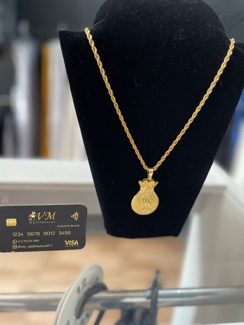 Corrente banhada a ouro 18k