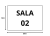 Placa Sala 02 Em Madeira MDF na internet
