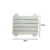 Painel Canaletado Modular 50x50 MDF Madeira Branco na internet
