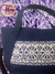 Bolso pequeño azul con bordado azul - comprar en línea