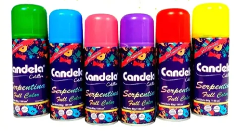 Serpentina en aerosol Candela Full color - comprar online