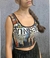 Top de lycra estampado
