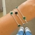 Pulseira 3 trevos com resina