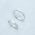 Aliança lisa fio quadrado 2.1mm