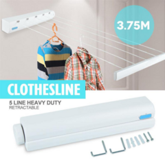 Tender Tendedero Extensible Retractil Enrollable 5 Sogas Top - Tu_tienda_onlineya