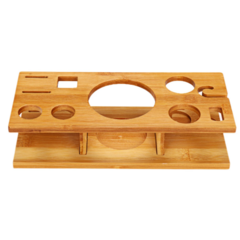 Coctelera Acero Inoxidable Kit Bar Con Estante De Madera Cromado 11 piezas - Tu_tienda_onlineya