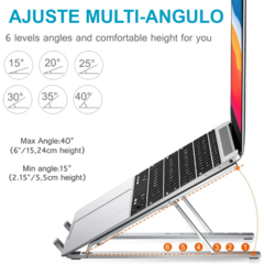 Soporte notebook plegable aluminio alta calidad - tienda online
