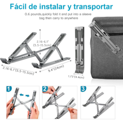 Imagen de Soporte notebook plegable aluminio alta calidad