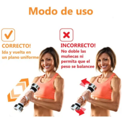 Mancuerna pesa Vibradora 6 Minutos Bíceps Tríceps Hombro Pecho - Tu_tienda_onlineya