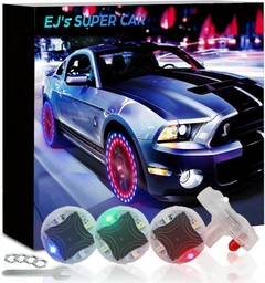 Luces Led Impermeables Para Auto Moto Carga Solar Luz Rgb - Tu_tienda_onlineya