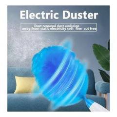 Plumero Quita Polvo Limpiador Escobilla Eléctrico Giratorio - Tu_tienda_onlineya