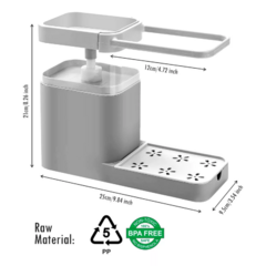 Dispenser Detergente Esponja Toalla Cocina Jabón Drenaje - Tu_tienda_onlineya