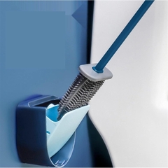 Escobilla Silicona limpia inodoro con base para guardar movil - Tu_tienda_onlineya