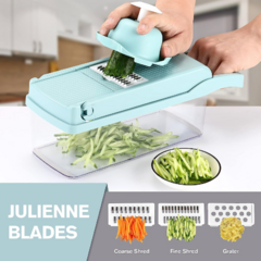 Mandolina Cortador Rallador Multiple Frutas Verduras 10 EN 1 - comprar online