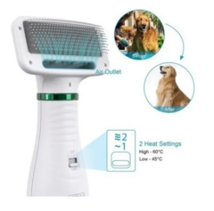 Cepillo Secador Quita Pelos Pelusas Mascotas 2 En 1 Masajes - comprar online
