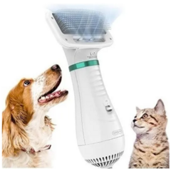 Cepillo Secador Quita Pelos Pelusas Mascotas 2 En 1 Masajes - Tu_tienda_onlineya