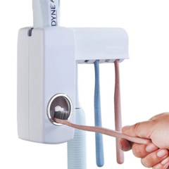 Dispenser Pasta Dental Porta Cepillo 2 En 1 Soporte Dientes - Tu_tienda_onlineya