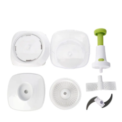 Picadora Batidora Escurridor Manual Vegetales Frutas Cocina - tienda online