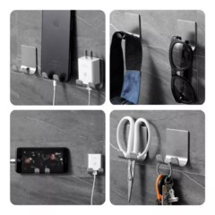 Gancho Perchero Percha Metal Adhesivo Acero Inox Reforzado en internet