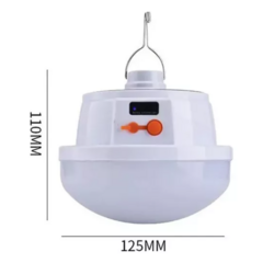 Lámpara Led Solar Colgante Recargable 5 Funciones Luz Blanca - Tu_tienda_onlineya