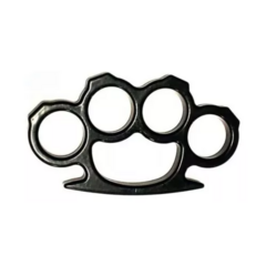 Manopla Negra Defensa Personal Acero Puño Americano Mencho - Tu_tienda_onlineya