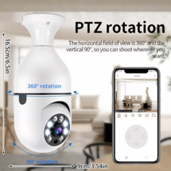Camara De Seguridad Ip Domo Hd Wifi Tipo Foco Lampara Espia - Tu_tienda_onlineya