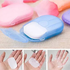 Jabón Portátil En Laminas Viaje Jabonera Pocket 20 Laminas - Tu_tienda_onlineya