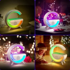 Lámpara Mesa Parlante Bluetooh Cargador Inalámbrico Luz Rgb - tienda online