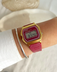 Reloj Casio de goma colores borde dorado - Tu tiempo • Relojes •