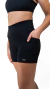 Shorts meia coxa com bolsos Preto - comprar online