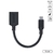 Adaptador Otg Micro Usb para Usb 2.0 15cm Preto PCYES Conexão Com Celulares Smartphones Tablets - Pamup-15