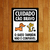 Placa Decorativa Cão bravo - comprar online