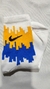 Media 3/4 Nike azul y amarilla