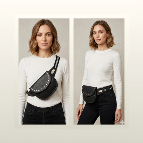 Riñonera Rock - Negra - comprar online