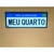 Placa Decorativa (Não Ultrapasse Meu Quarto) placa de carro - comprar online