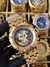 Invicta Hybrid - Dourado com Fundo Preto e Detalhes Dourado