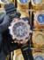 Thunderbolt Pulseira de Borracha - Dourado com Detalhes Azul